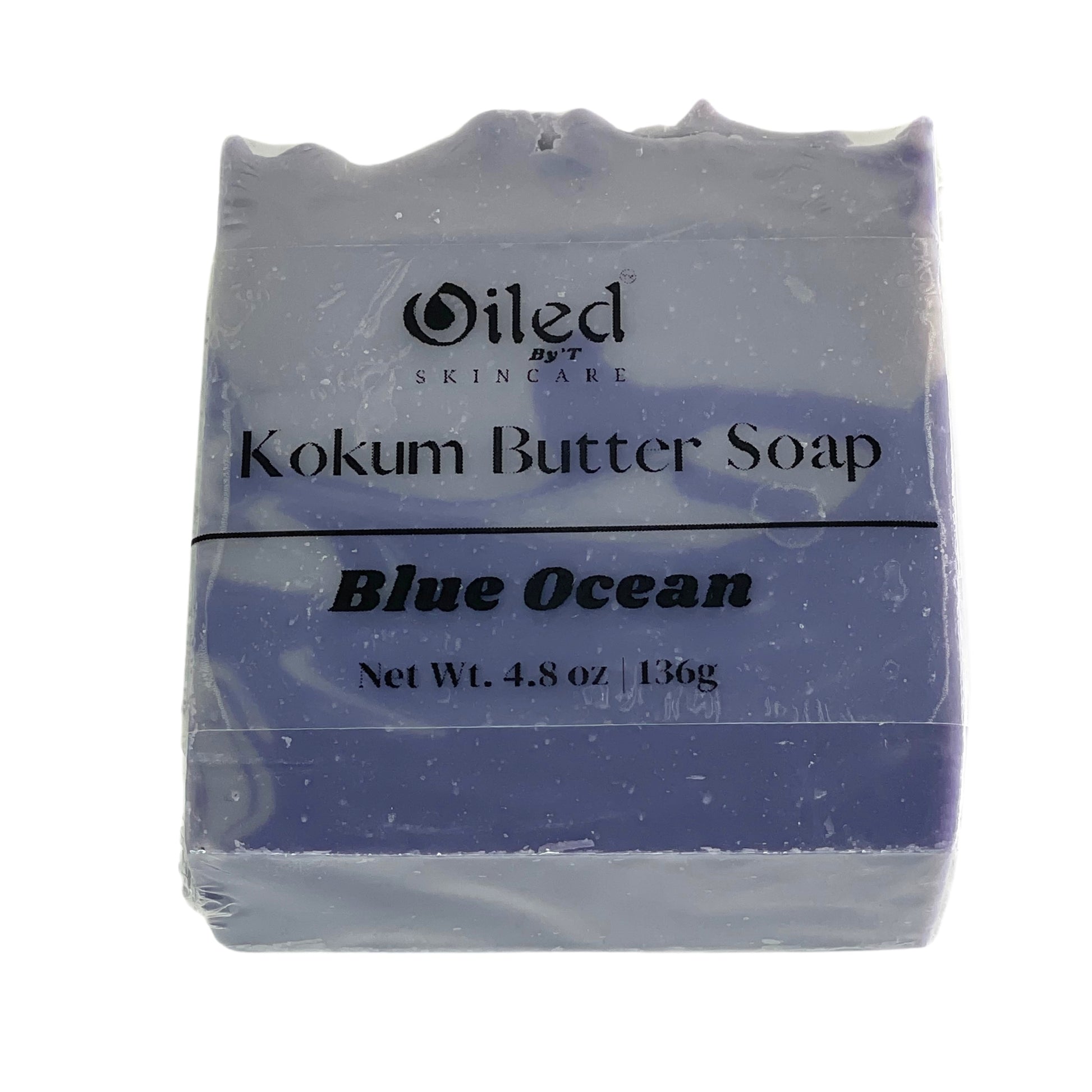 Artisan soap 4.8 oz ocean air scent bluish purple color