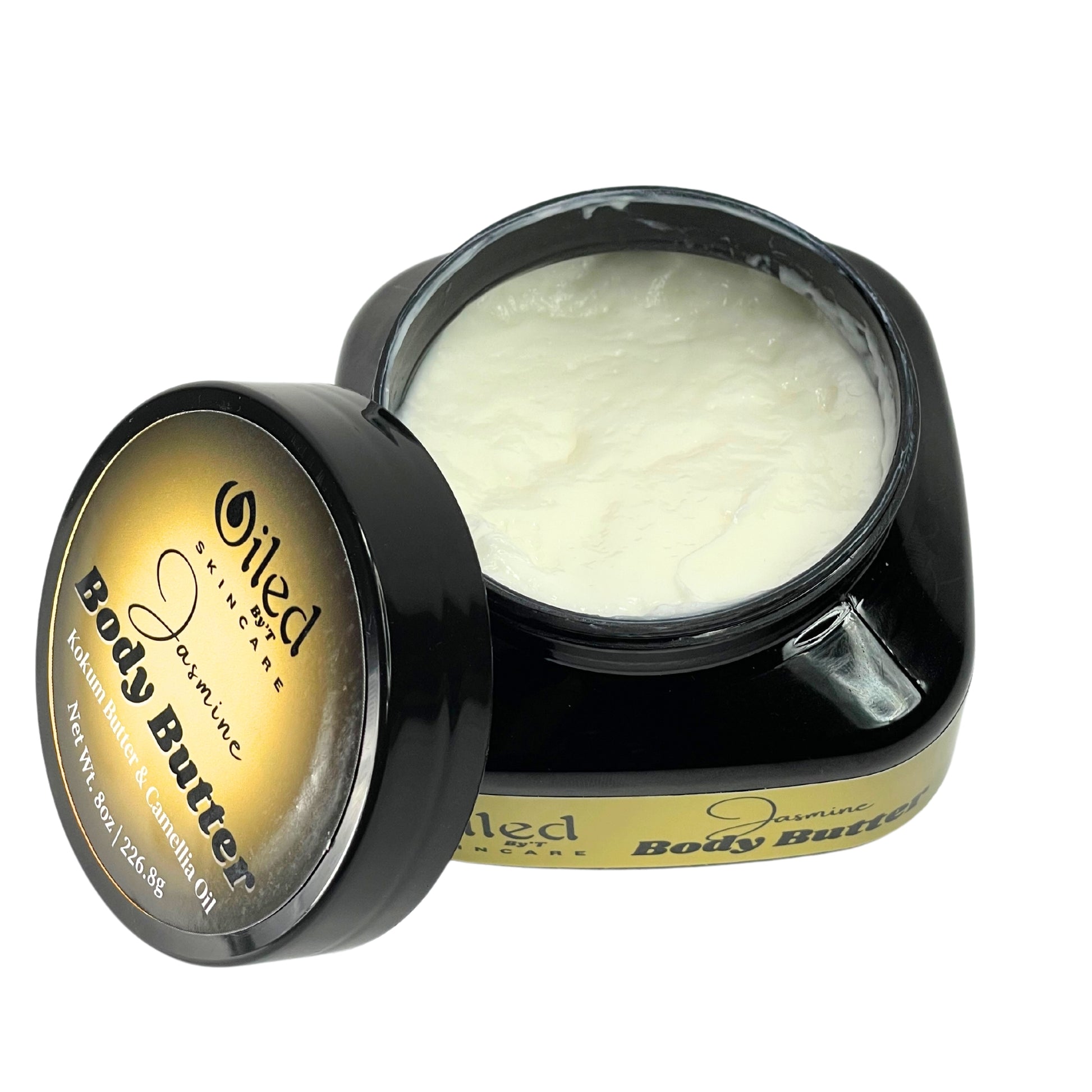 8 oz Moisturizing Body Butter with lid off