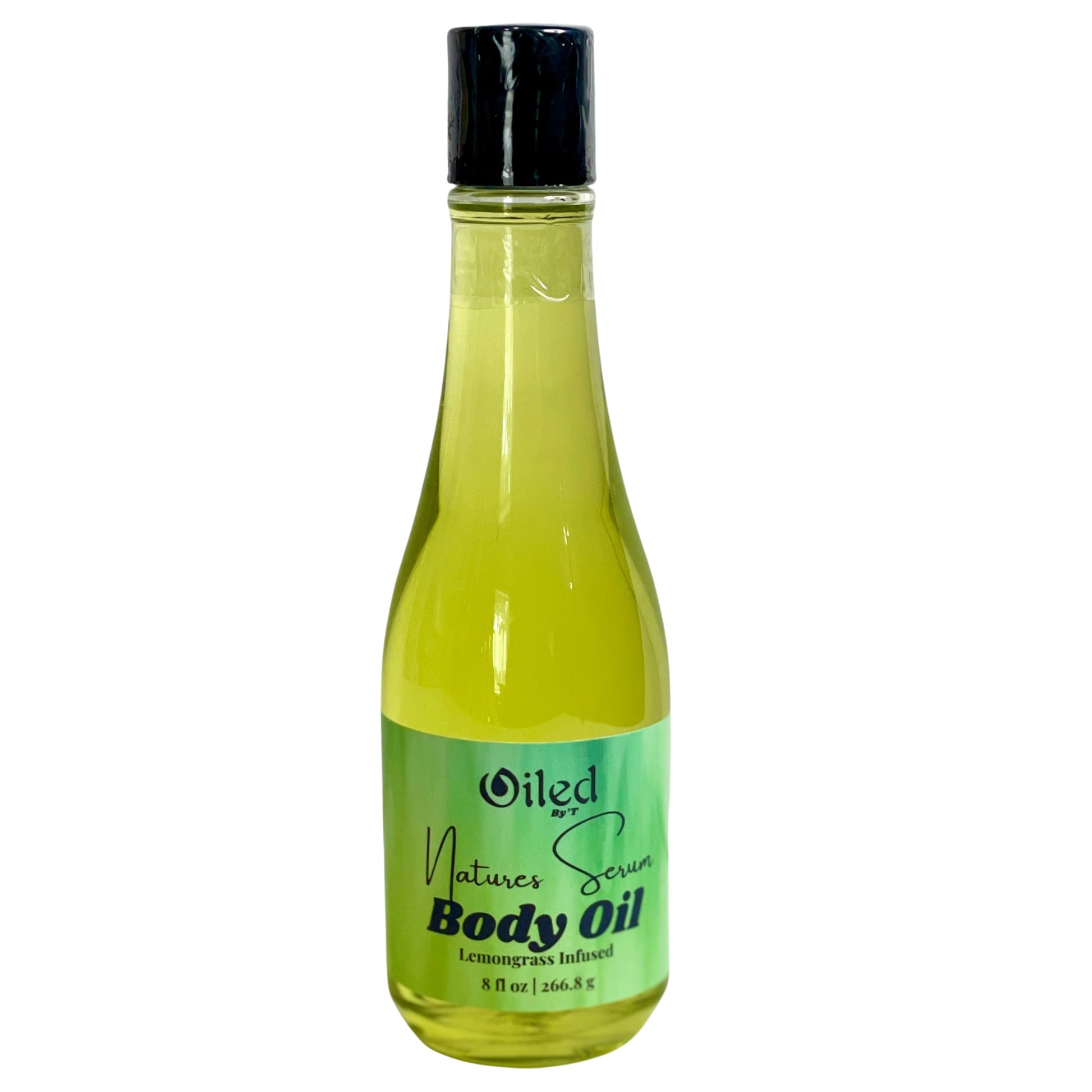 8 oz moisturizing body oil with lemongrass and rosemary essential oil