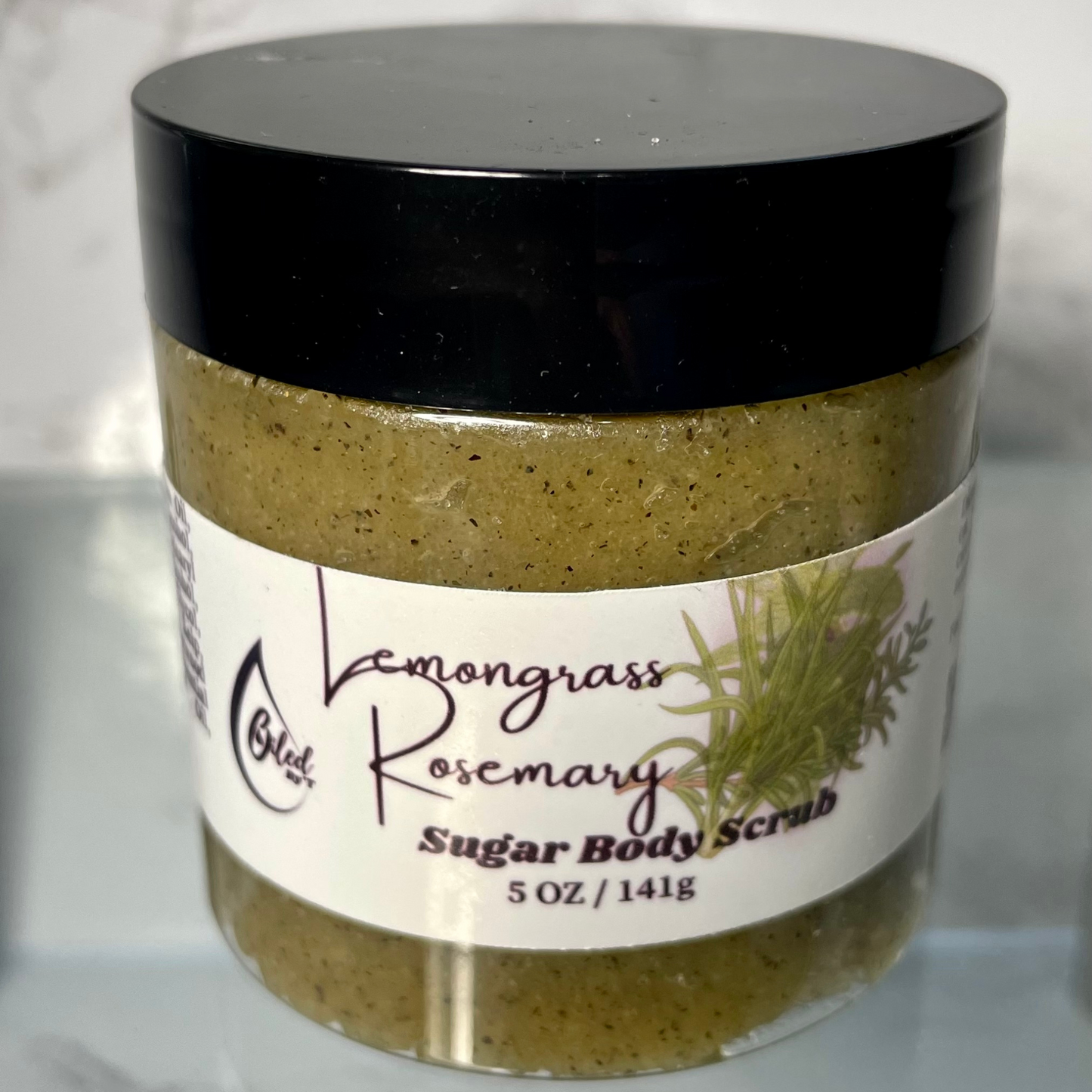 Lemongrass Rosemary Sugar Scrub